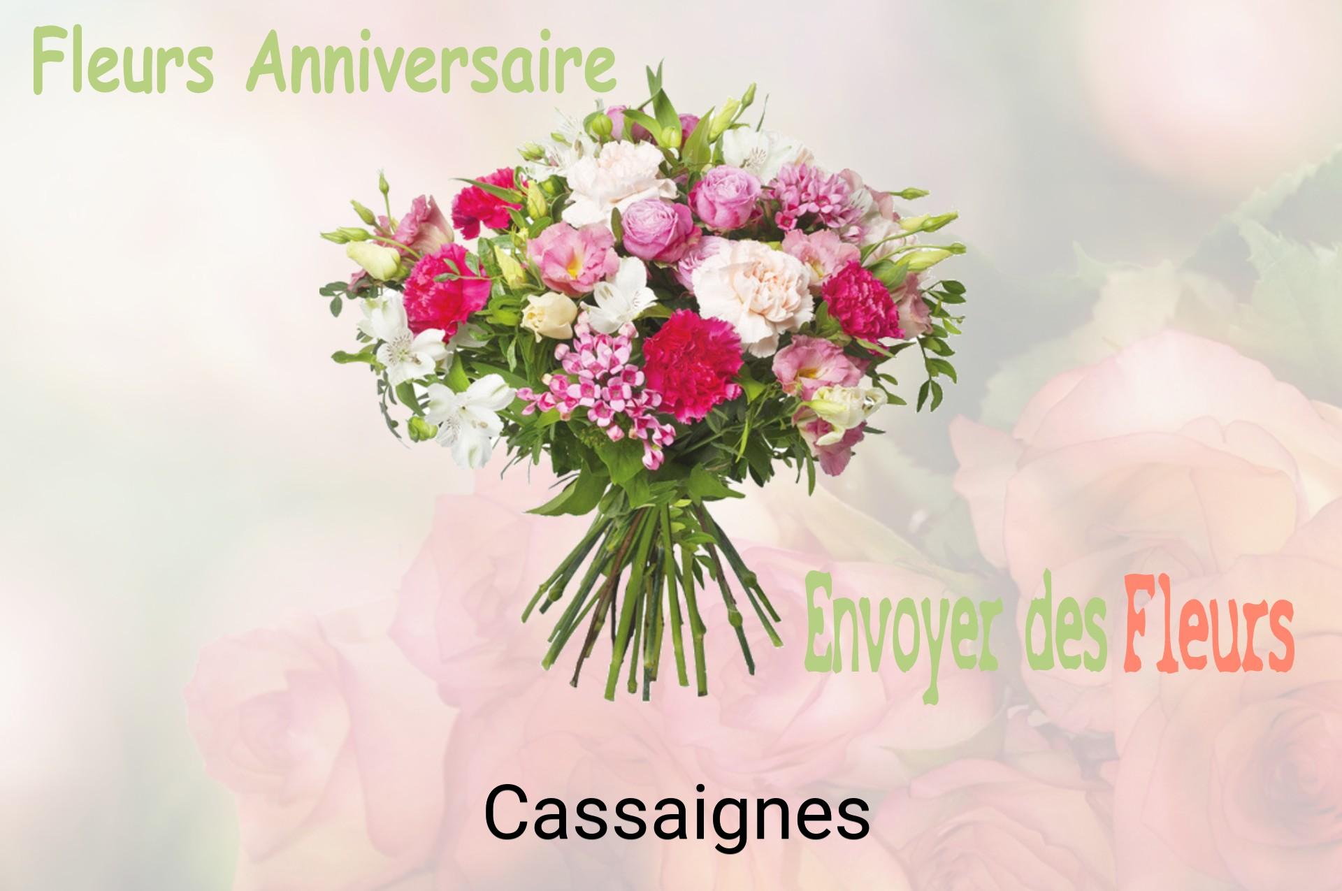 Bouquet de fleurs d’anniversaire livré à Cassaignes